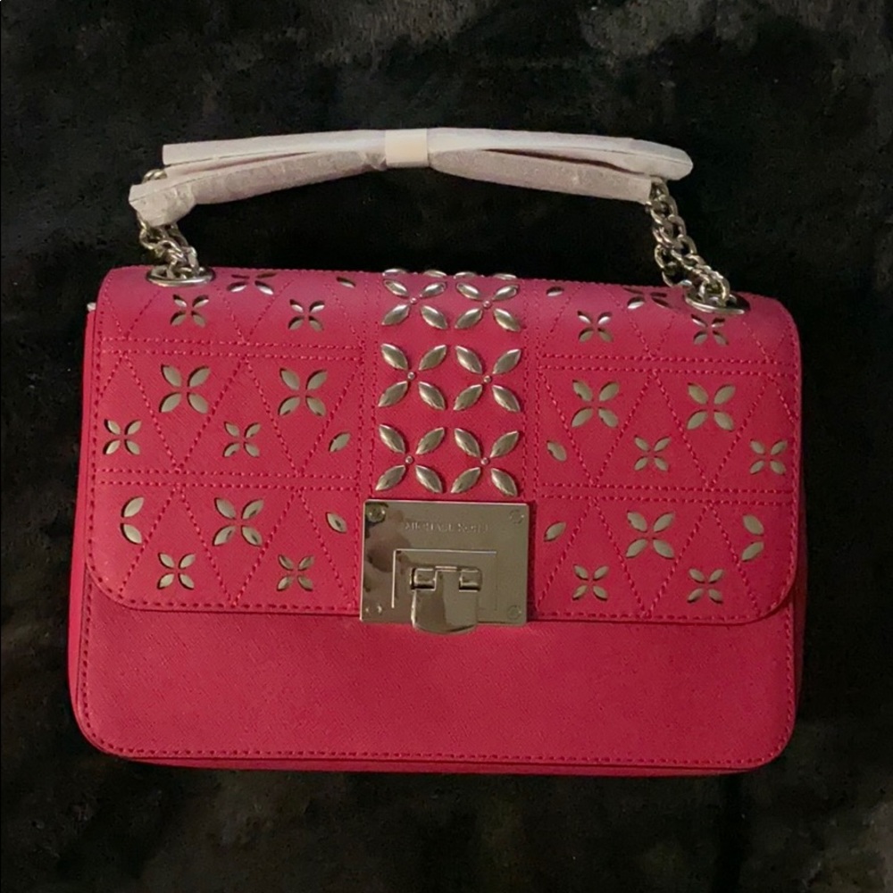 MICHAEL KORS TINA médium shoulder flap tote bag